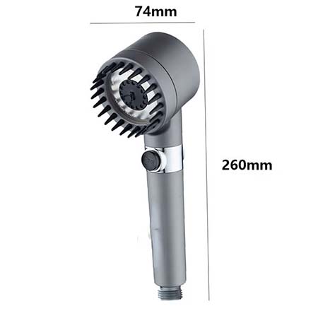 🏆Pomme de douche de luxe pour les soins de la peau et les massages - 3 modes de pulvérisation avec technologie d'économie d'eau pour une expérience de douche rajeunissante 💎🌊