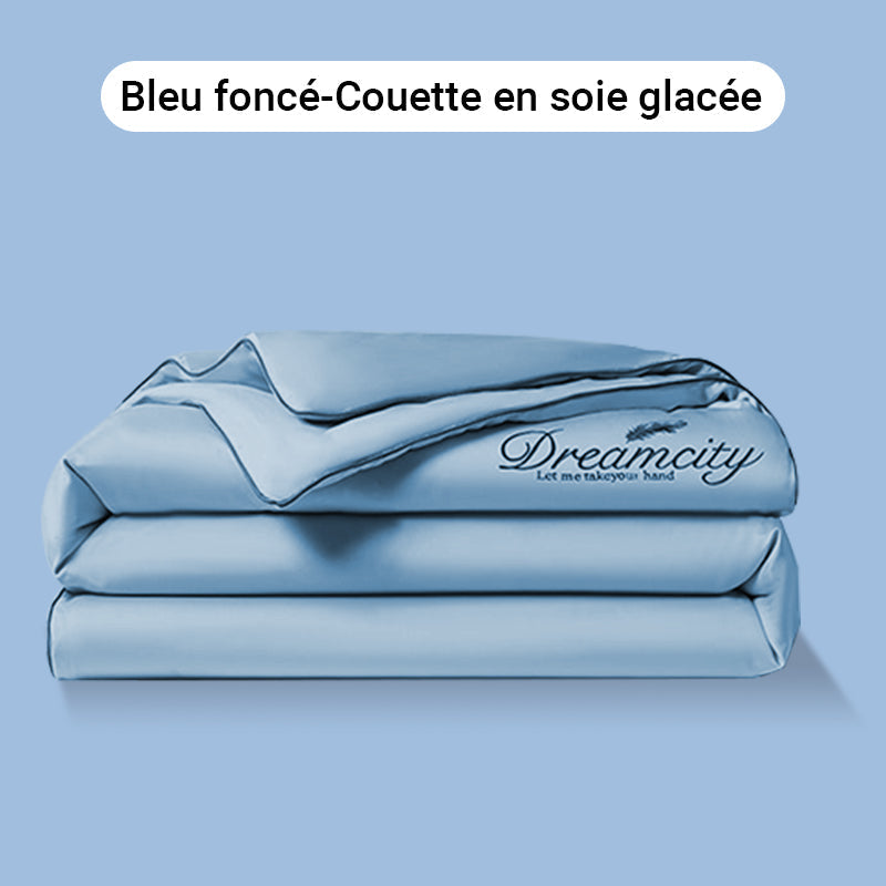 ❄️Parure de lit quatre pièces en velours de haute qualité💕Confortable et rafraîchissant