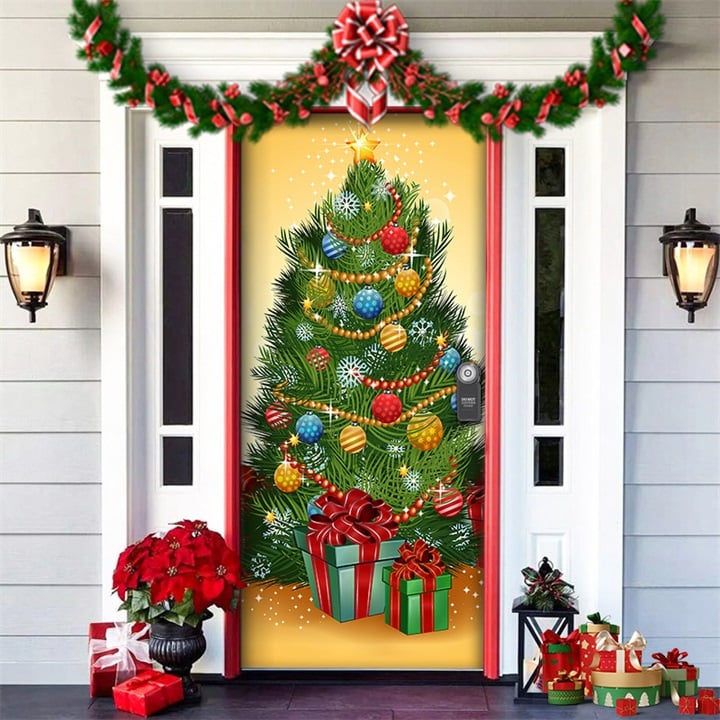 🎄Offres anticipées de Noël - 50 % de réduction🎅Décorations de Noël 2024 pour porte d'entrée🎅