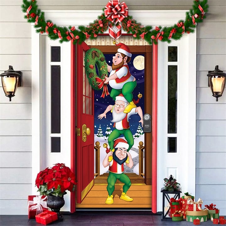 🎄Offres anticipées de Noël - 50 % de réduction🎅Décorations de Noël 2024 pour porte d'entrée🎅