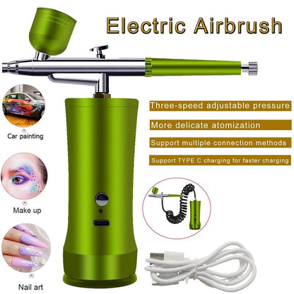 🎨 Kit d'Aérographie Électrique avec Compresseur – Votre Studio Portable pour une Créativité Facile ! ✨