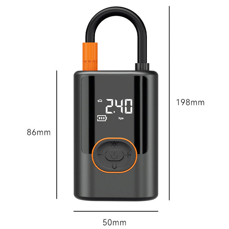 Gonfleur de Pneus de Voiture Portable Multifonction avec Lumière
