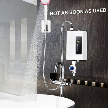 🔥 60% DE RÉDUCTION ! ✨ Chauffe-eau Instantané sans Réservoir - Design Compact avec Contrôle de Température Numérique pour Économie d'Énergie ⚡🚿