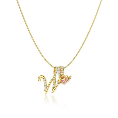 💖 DERNIER JOUR – 57 % DE RÉDUCTION ✨ Colliers à pendentifs 3 rangs avec initiales A-Z 🎀 | Personnalisés et élégants