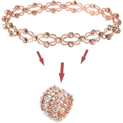 💕50% de réduction🎁Cadeau parfait : Bracelet transformable avec breloque CZ étincelante 💎