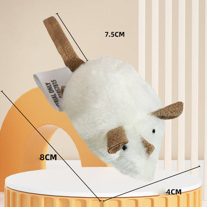 Souris jouet en peluche avec son pour chats