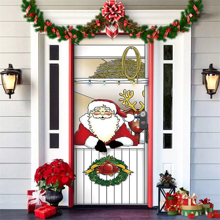 🎄Offres anticipées de Noël - 50 % de réduction🎅Décorations de Noël 2024 pour porte d'entrée🎅