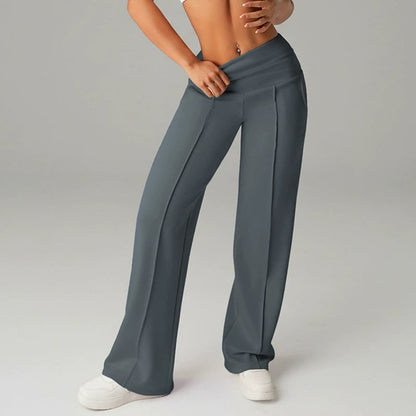 ⏰ 50% de réduction ! 💫 Pantalon droit ample uni pour femme – Confort & Élégance quotidienne ❄️👖