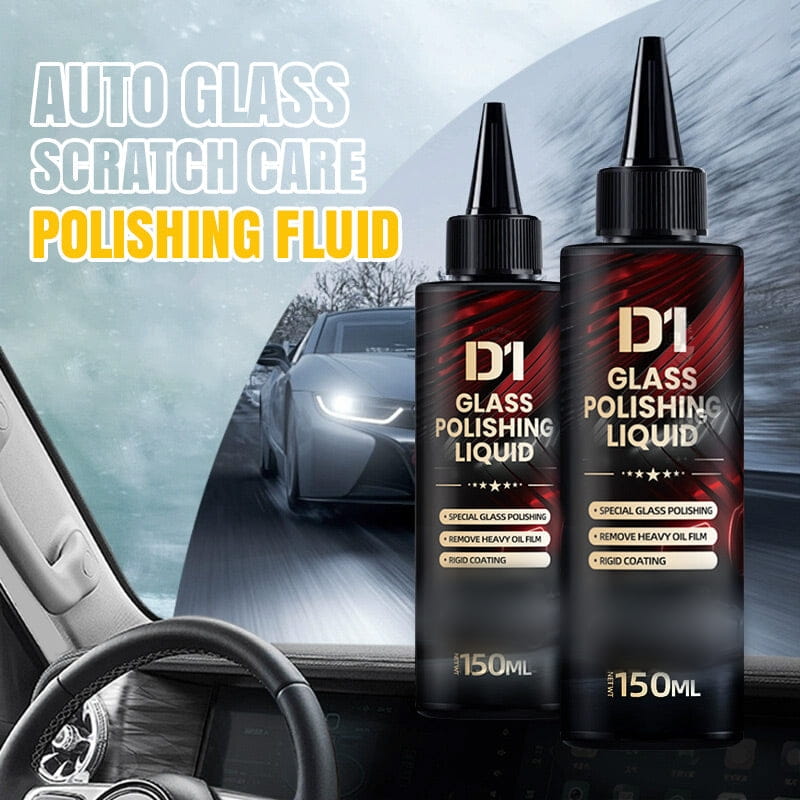 🔥Liquide de polissage pour vitres automobiles – Effacez les marques de façon permanente, économisez sur les coûts de remplacement !