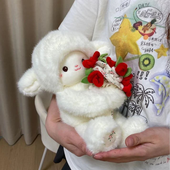💕Rosie l'agneau – Bouquet cadeau Sweetheart💕