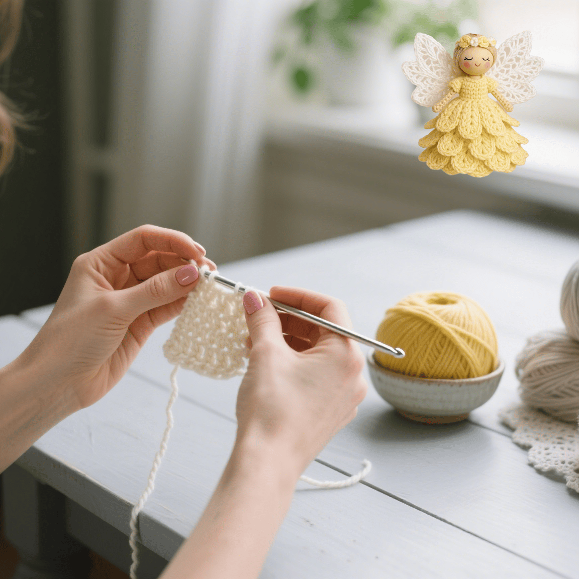 🔥Dernière vente du jour 50 % DE RÉDUCTION🎁Crochetez votre propre ange – Kit comple
