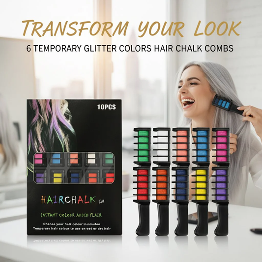 🎅Prévente de Noël - 50 % de réduction ✨Craie colorante temporaire pour cheveux - Sans cruauté
