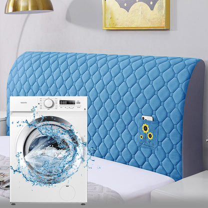 🛏️ 60% DE RÉDUCTION LIMITÉE! ✨ Housse Rembourrée pour Tête de Lit - Protection Douce et Antidérapante en Velours avec Fermeture Élastique 🛌🌟