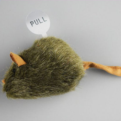 Souris jouet en peluche avec son pour chats