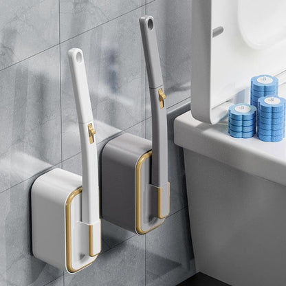 📢📢50 % de réduction !! ⏰ Ensemble de Brosses de Toilette Jetables à Fixation Murale – Hygiénique, Élégant & Gain de Place