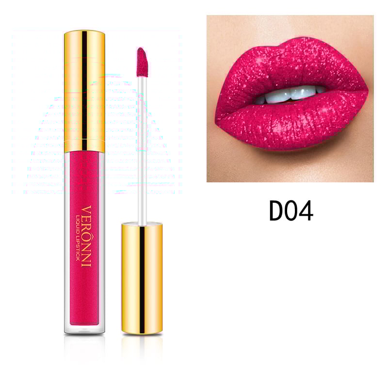 ⛄ Offre Spéciale Hiver：🎁【1 acheté = 1 OFFERT】🎁Rouge à lèvres liquide pailleté métallisé Diamond