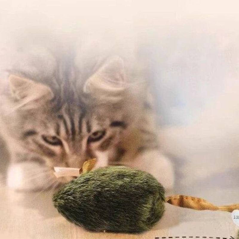 Souris jouet en peluche avec son pour chats