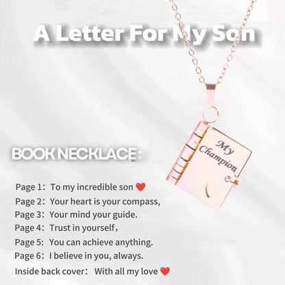 👑✨Collier de livre My Little Star pour fille, cadeau d'anniversaire et de remise de diplôme, bijoux d'amour❤️