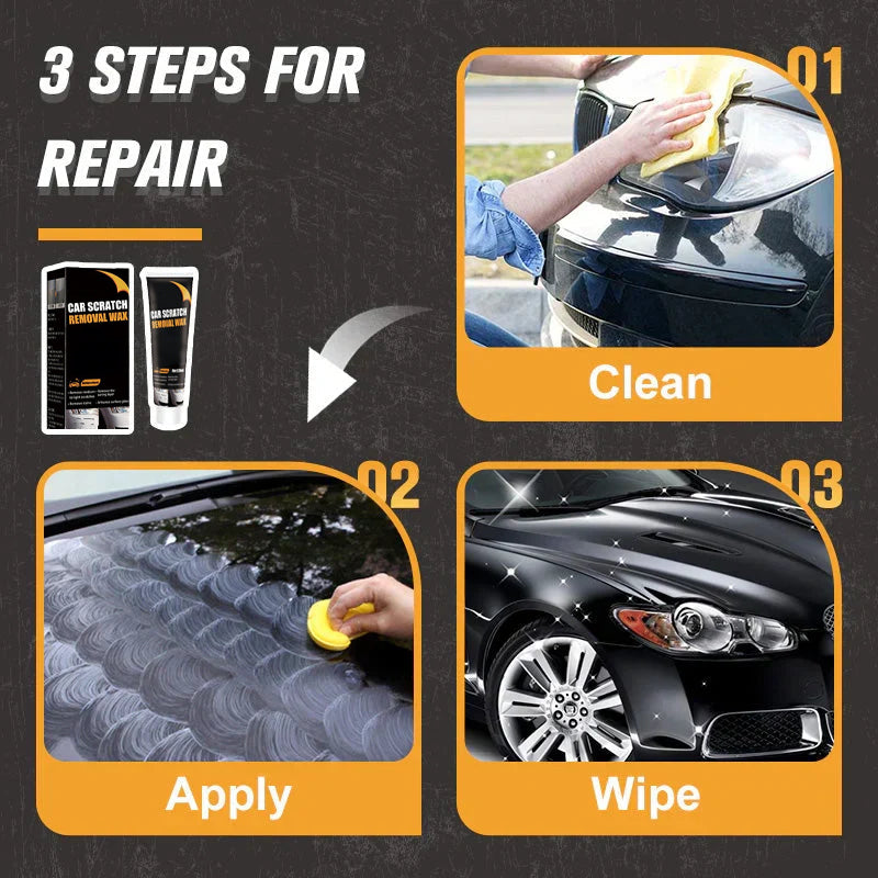 🚗60 % DE RÉDUCTION ! ✨ Pâte réparatrice pour rayures de voiture – Application facile, séchage rapide et fini invisible 🔧