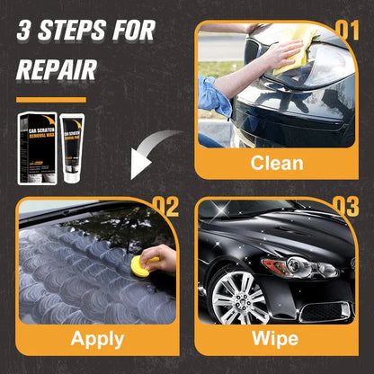 🚗60 % DE RÉDUCTION ! ✨ Pâte réparatrice pour rayures de voiture – Application facile, séchage rapide et fini invisible 🔧