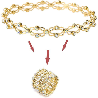 💕50% de réduction🎁Cadeau parfait : Bracelet transformable avec breloque CZ étincelante 💎