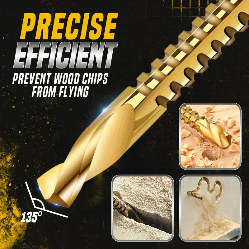 ⚙️Jeu de forets hélicoïdaux – Acier rapide, revêtement en titane et compatible avec de nombreux matériaux 🧰