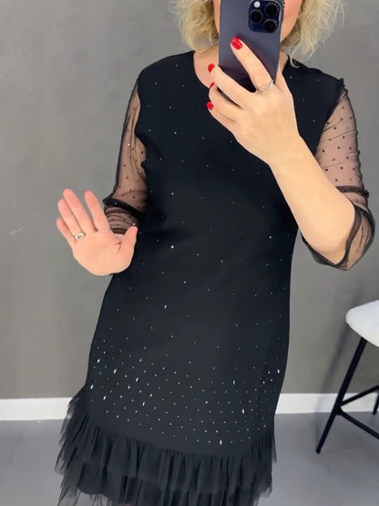 🔥 Robe Femme à Strass – Élégante, Confortable & Parfaite pour Toutes Occasions