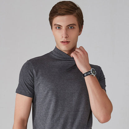 T-shirt à col montant pour homme