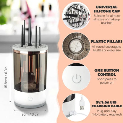 Nettoyant pour pinceaux de maquillage électrique (ACHETER 2 LIVRAISON GRATUITE)