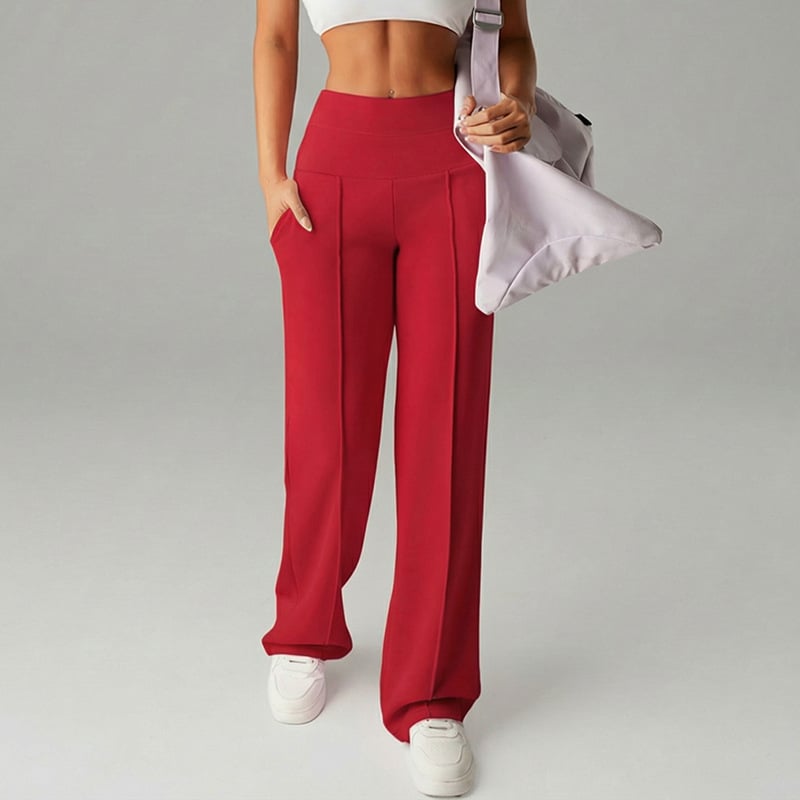 ⏰ 50% de réduction ! 💫 Pantalon droit ample uni pour femme – Confort & Élégance quotidienne ❄️👖