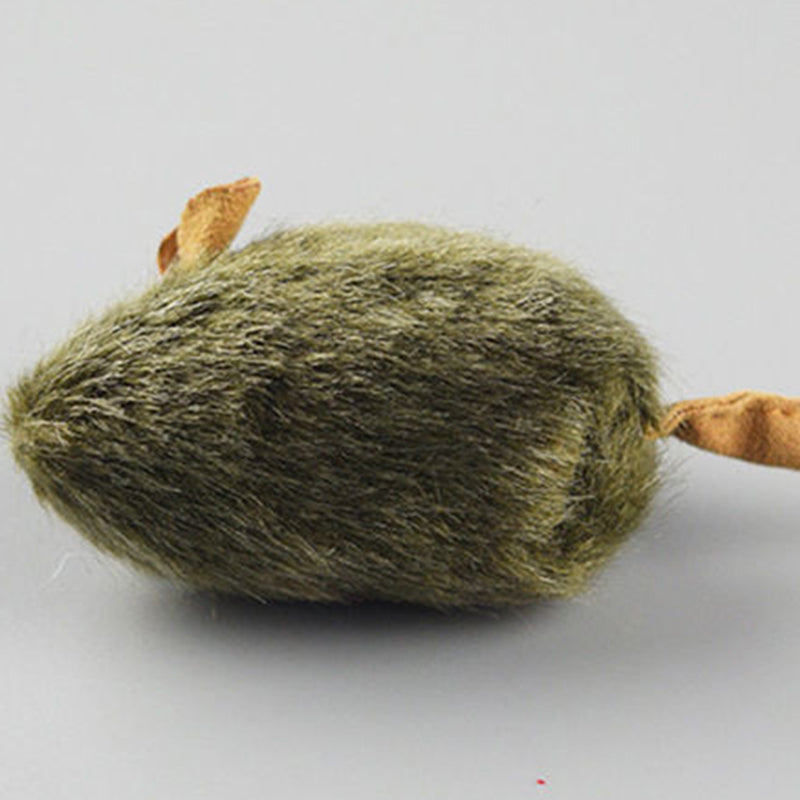 Souris jouet en peluche avec son pour chats