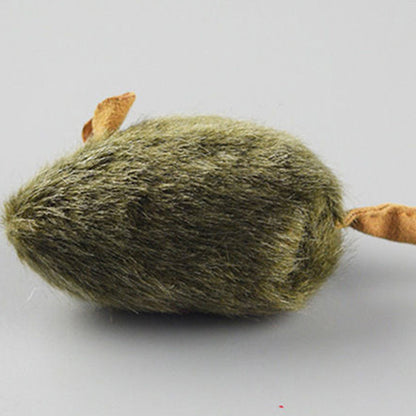 Souris jouet en peluche avec son pour chats