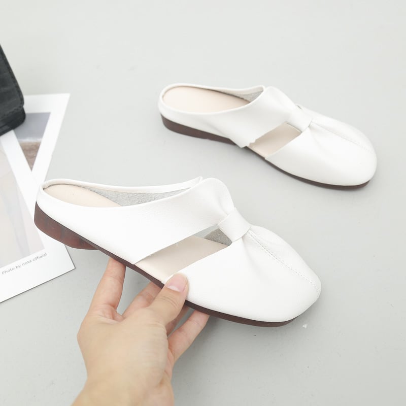 🔥Soldes d'été 52% de réduction👣Mules plates à découpes