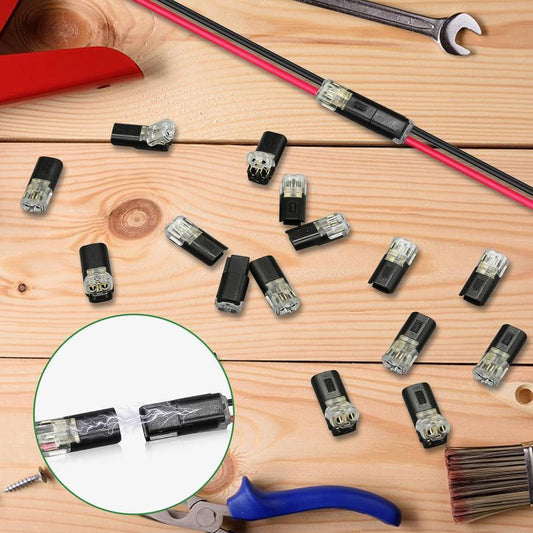 🏆Connecteur enfichable à double fil avec boucle de verrouillage