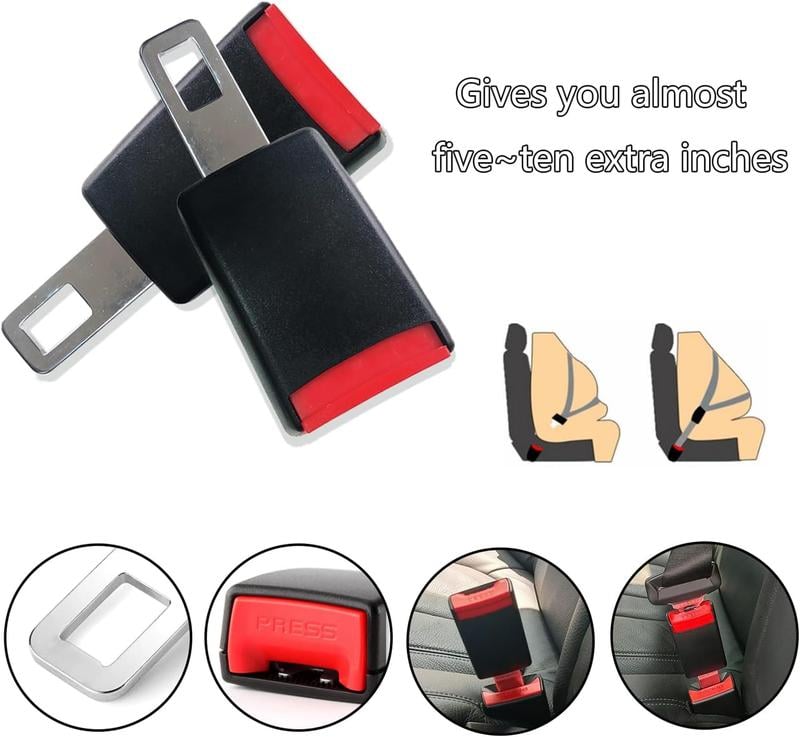 🚗 ACHETEZ 1 - RECEVEZ 1 GRATUIT ! 🔗 Rallonge de Boucle de Ceinture de Sécurité - Adaptateur Universel pour Enfants, Personnes Âgées ou Femmes Enceintes 👶👵🤰
