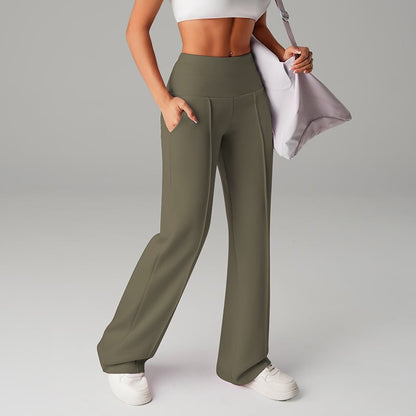 ⏰ 50% de réduction ! 💫 Pantalon droit ample uni pour femme – Confort & Élégance quotidienne ❄️👖
