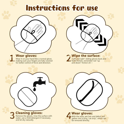 ✨️ Gants antistatiques pour l'épilation des animaux de compagnie