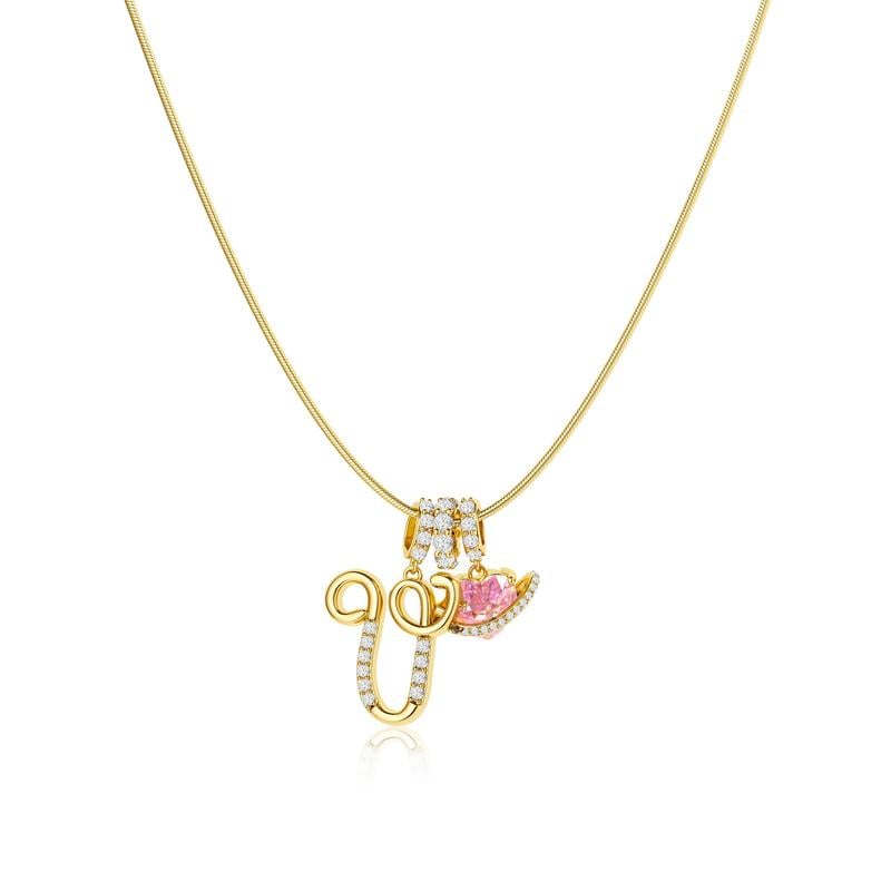 💖 DERNIER JOUR – 57 % DE RÉDUCTION ✨ Colliers à pendentifs 3 rangs avec initiales A-Z 🎀 | Personnalisés et élégants