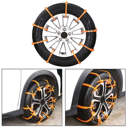 🔥 Dernier Jour de Promo ! ✨ Chaînes Antidérapantes Voiture - Nylon Résistant à -35°C, Installation Express 10s, Sécurité Toutes Routes Glissantes ❄️🚗
