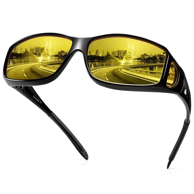🕶️55% DE RÉDUCTION MAINTENANT🎁Lunettes de Conduite Nuit - Verres Polarisés & Anti-Reflets, Vision Claire et Sécurisée pour la Nuit ✨