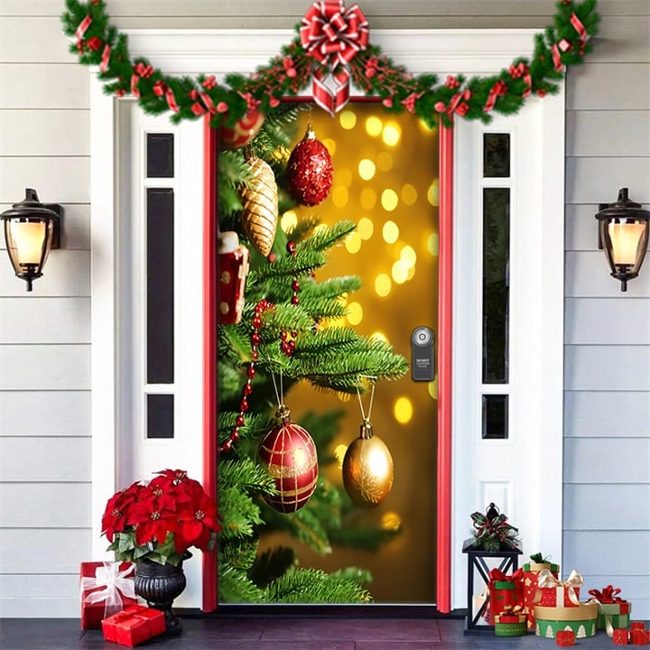 🎄Offres anticipées de Noël - 50 % de réduction🎅Décorations de Noël 2024 pour porte d'entrée🎅