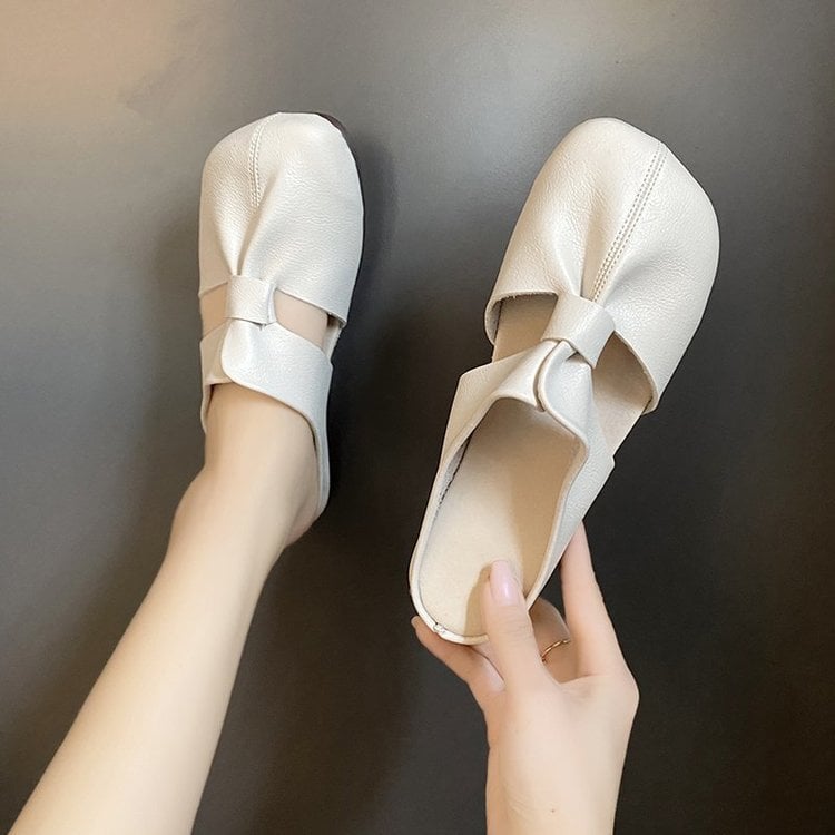 🔥Soldes d'été 52% de réduction👣Mules plates à découpes