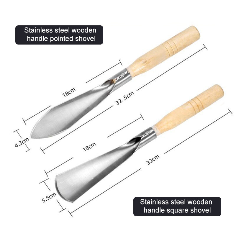 Outils de jardinage – Pelle à désherber, Transplantoir et Râteau