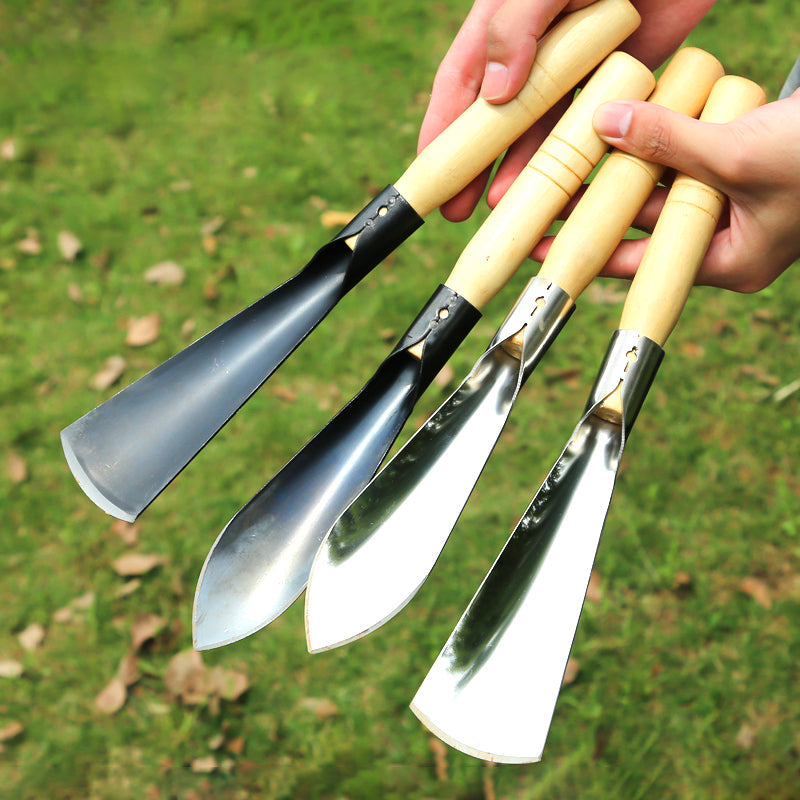 Outils de jardinage – Pelle à désherber, Transplantoir et Râteau