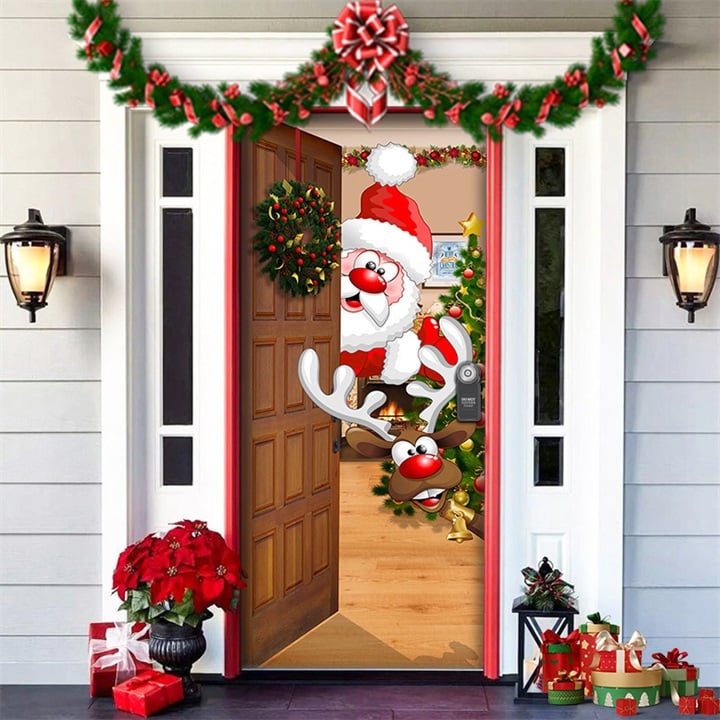 🎄Offres anticipées de Noël - 50 % de réduction🎅Décorations de Noël 2024 pour porte d'entrée🎅