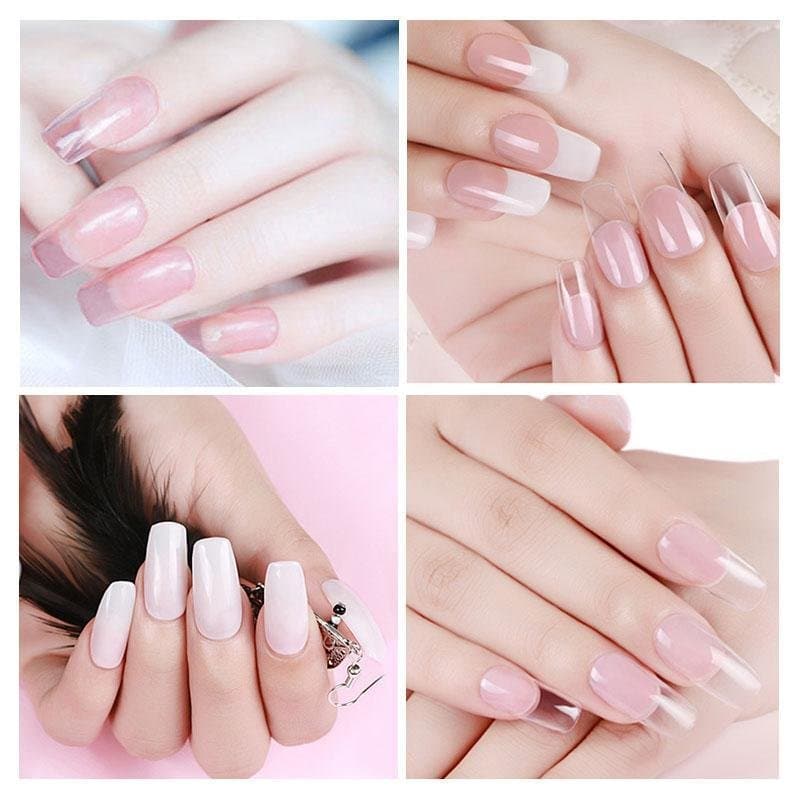 Gel d'extension cristal pour nail art (lot de 7)