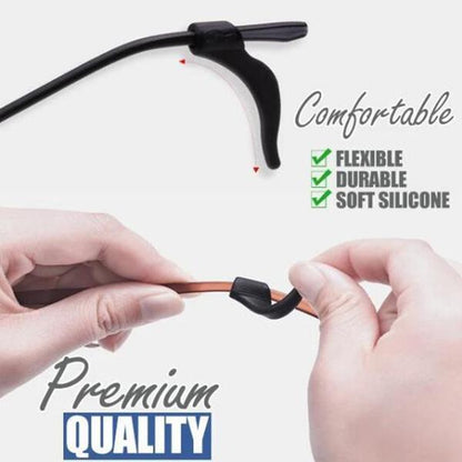 🔥 Achetez 1, Obtenez 3 GRATUITS ! 🔥 Élastiques Antidérapants en Silicone pour Lunettes – Confort Absolu, Ajustement Universel & Idéal Sport/Travail ! 👓✨