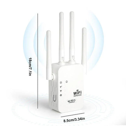 🎁 Dernier jour Promotion 50% 🔥 Extenseur WiFi 2026,1200Mbps Booster de signal à double bande (5GHz/2.4GHz), couvre 10 000 pieds carrés et 50 appareils, répéteur avec port Ethernet pour la maison