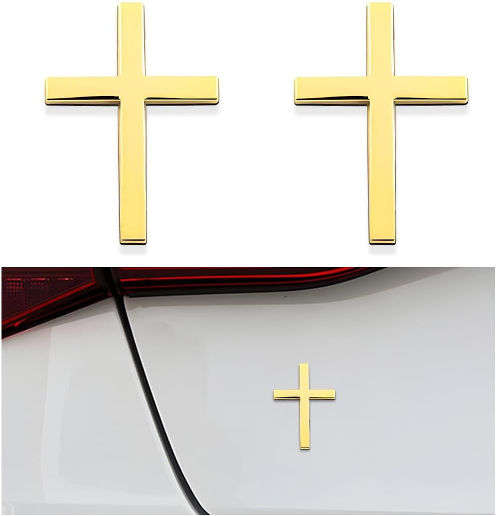 💥 ACHETEZ 1 OBJET, OBTENEZ-EN 1 GRATUIT ! 🚗✝️ Autocollants Badge Croix Métal Jésus Christ – Couvre-rayures Auto Adhésif 3D 🌟 📢📢 Vente Flash ⚡ : Se termine dans 3 heures ! ⏰⏰