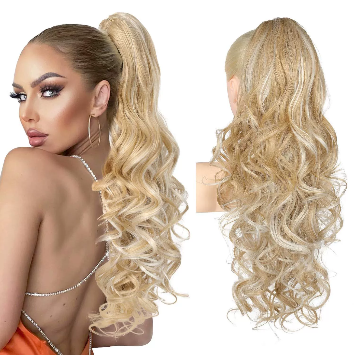 💜 Promotion limitée — 50 % de réduction ! 💜 Extension de queue de cheval ondulée à clip
